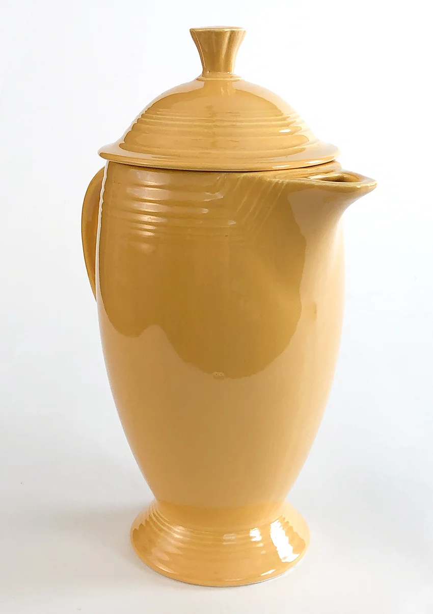 yellow vintage fiestaware coffeepot for sale original fiesta dinnerware from 1936-1959