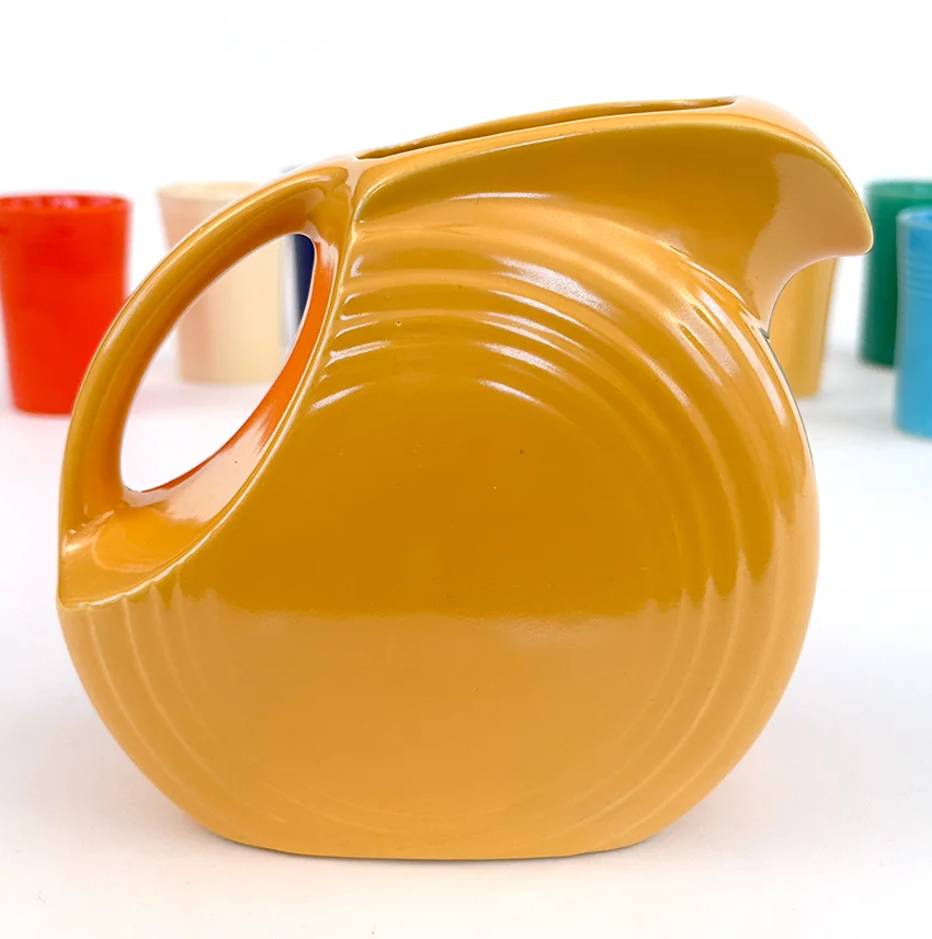 Yellow Vintage Fiestaware Juice Pitcher for Sale