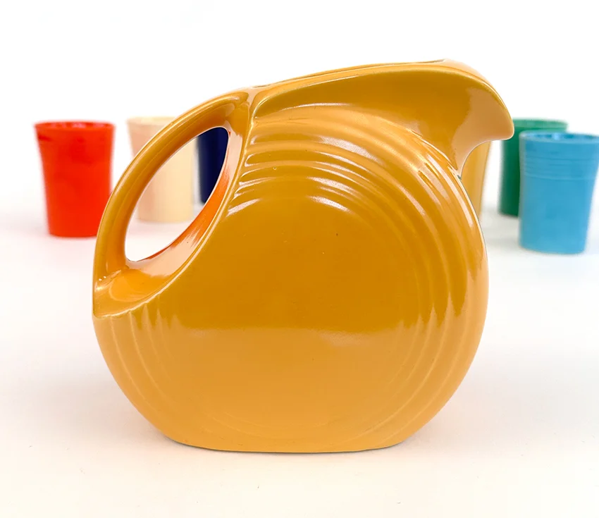 Yellow Vintage Fiestaware Juice Pitcher for Sale