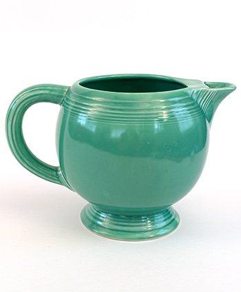 Original Green Vintage Fiestaware Ice Lip Pitcher For Sale