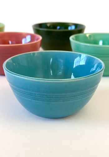 Turquoise Harlequin 36s bowl for sale