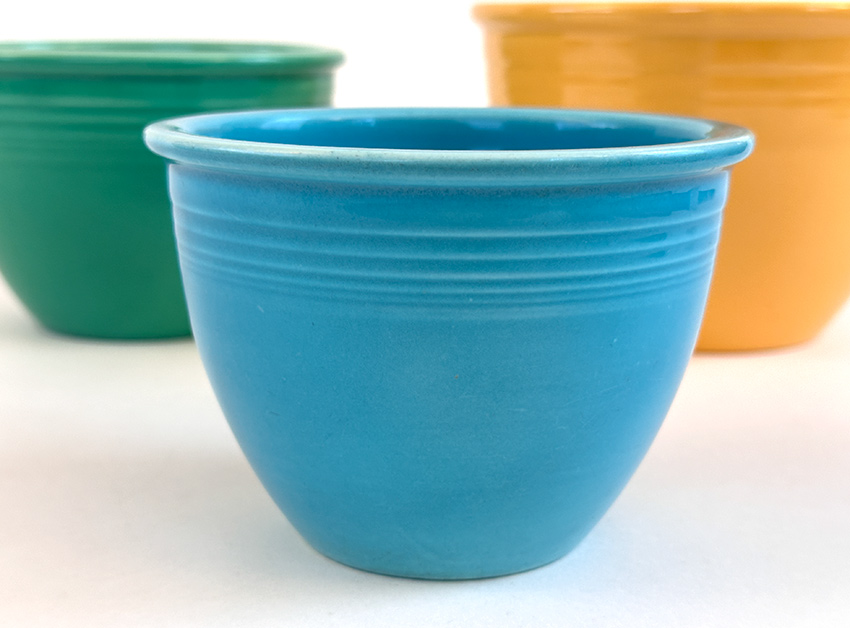 turquoise vintage fiestaware mixing bowl number one size 1938-1942 original fiestaware